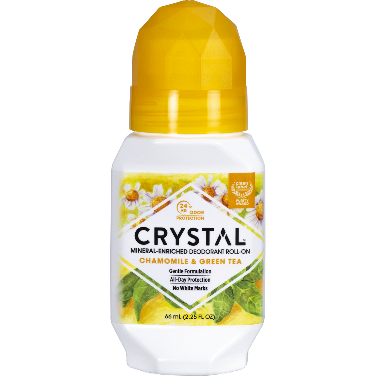 Crystal Roll-on Deodorant 66ml - Chamomile & Green Tea