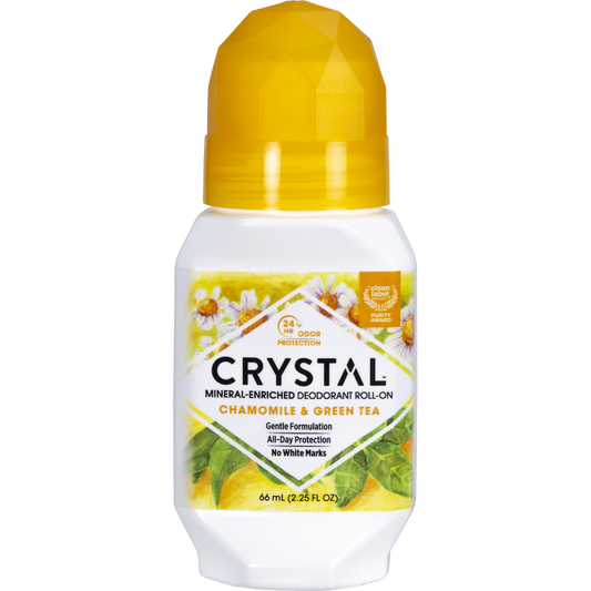Crystal Roll-on Deodorant 66ml - Chamomile & Green Tea