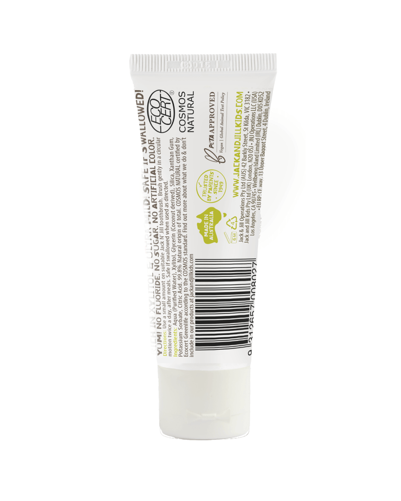 Jack N' Jill Natural Certified Toothpaste 50g - Flavor Free