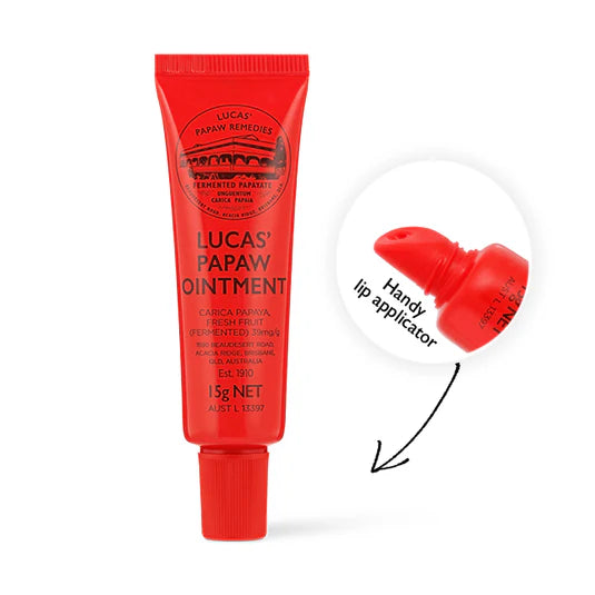 Lucas' Papaw Ointment - 15g Tube with Lip Applicator